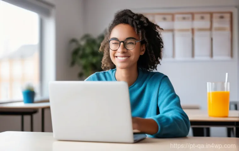 간격 반복 학습의 결론과 향후 방향성 - **Prompt:** "A focused adult learner, gender-neutral, sitting at a clean, modern desk in a brightly ...