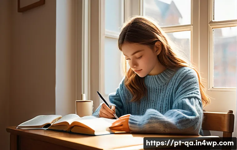 간격 반복 시스템을 위한 도구 및 소프트웨어 - **Prompt:** A cozy and sunlit study room, viewed from a slightly elevated angle. A teenage girl, wit...