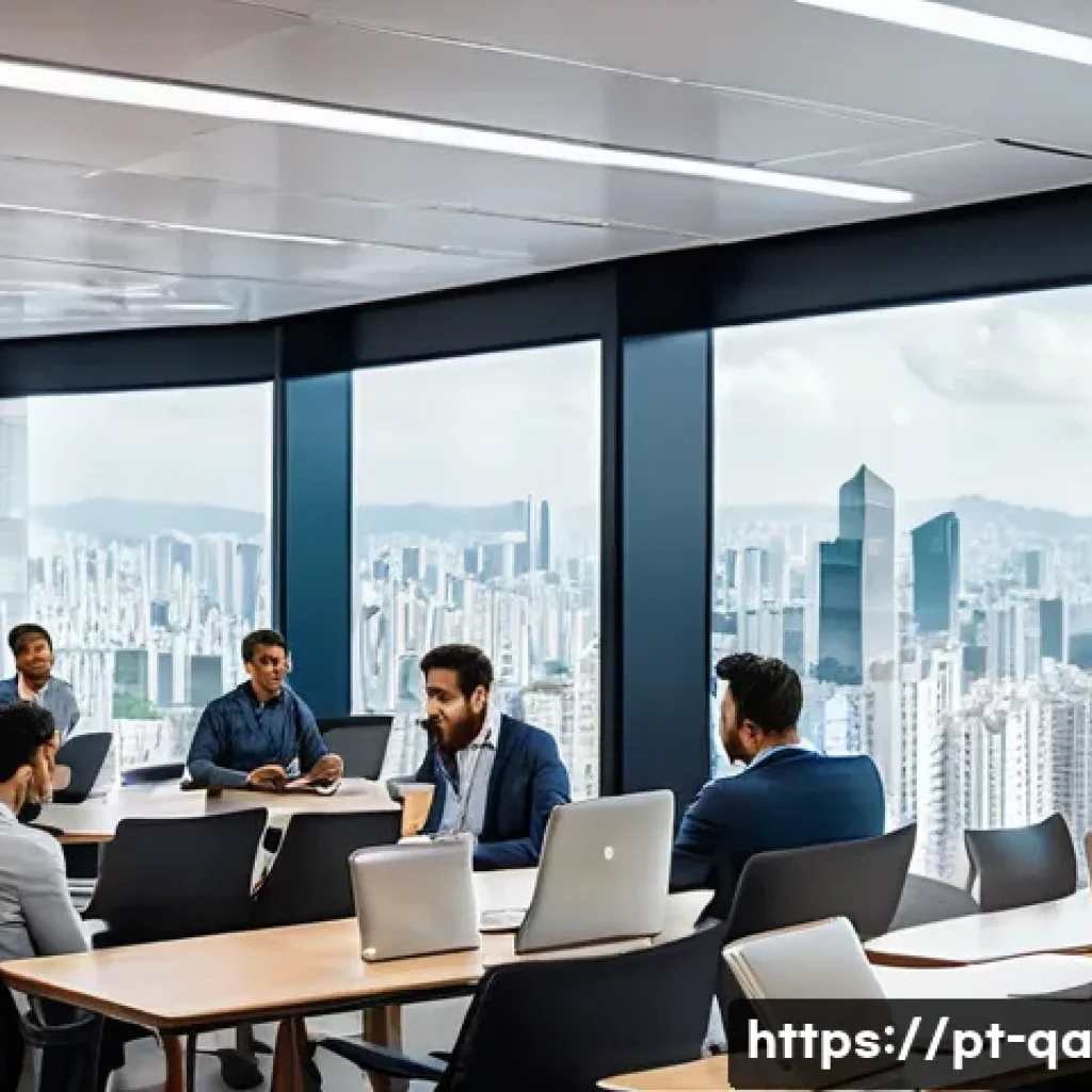 간격 반복 시스템 구축의 실무 사례 - A modern corporate training room in São Paulo, Brazil, featuring a diverse group of professionals en...