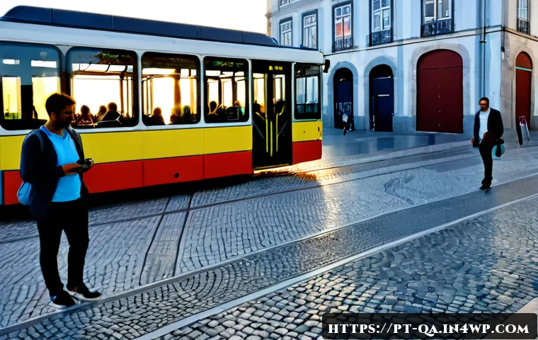 Home 17 간격 반복 시스템의 취약점과 극복 방법 - Photorealistic Lisbon urban transit scene at dawn, two modern city buses arriving unevenly at a clea...